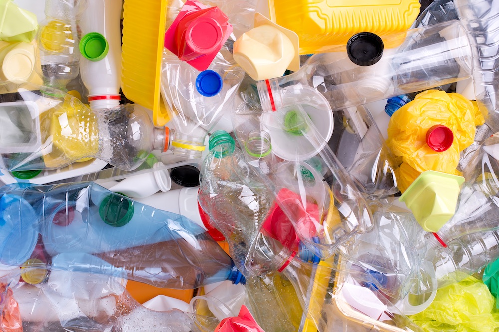 Residuos plásticos antes del reciclaje